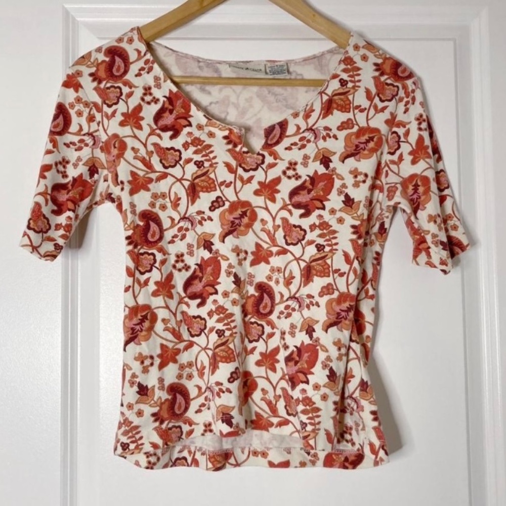 Floral print top